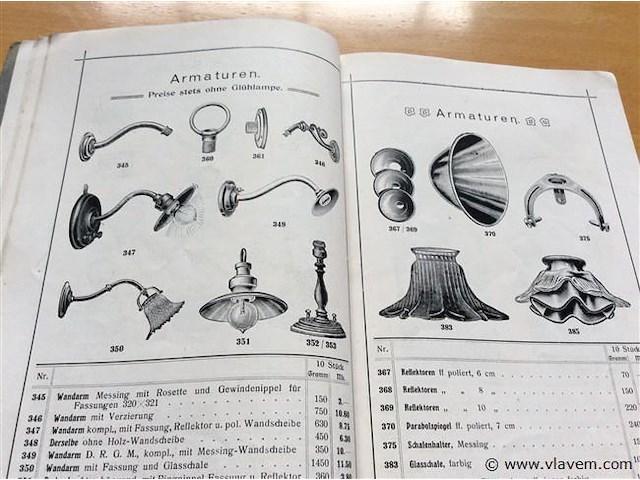 Prijslijst apparaten 1908. - afbeelding 4 van  5