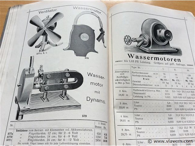 Prijslijst apparaten 1908. - afbeelding 5 van  5