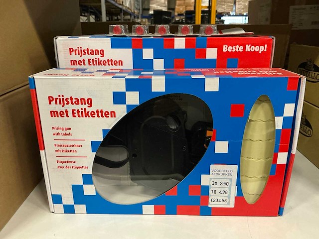 Prijstangen met etiketten (7x) - afbeelding 2 van  3