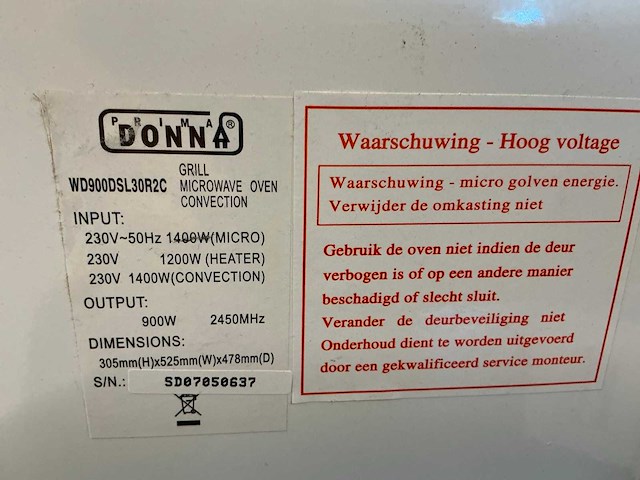 Prima donna magnetron / oven - afbeelding 6 van  15