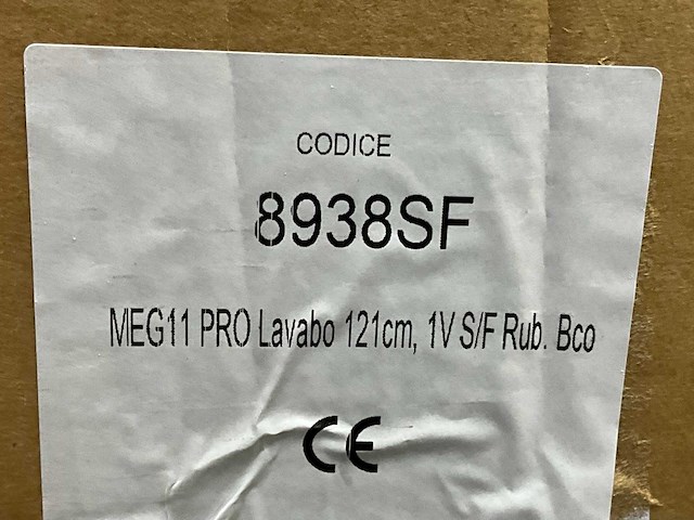 Primabad - meg 11 pro 8938sf - porselein wastafel 120 x 48 cm - afbeelding 4 van  5