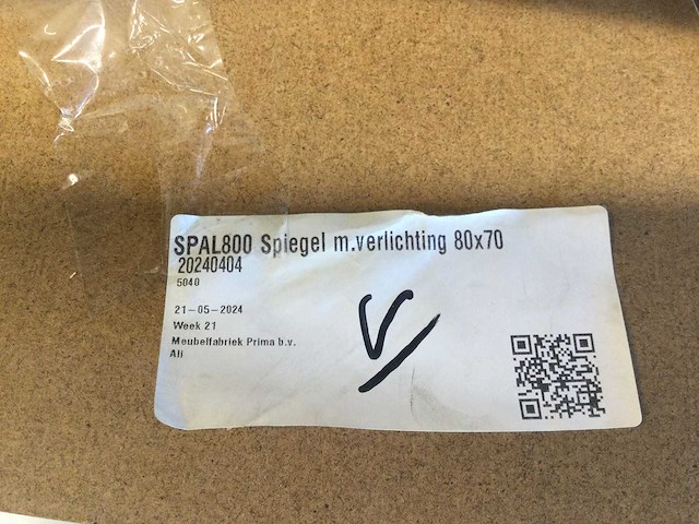 Primabad - spal800 - spiegel rechthoekig - badkamerspiegel - afbeelding 4 van  5