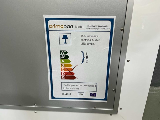 Primabad - spex1400 - spiegel 140 x 80 cm - afbeelding 8 van  8