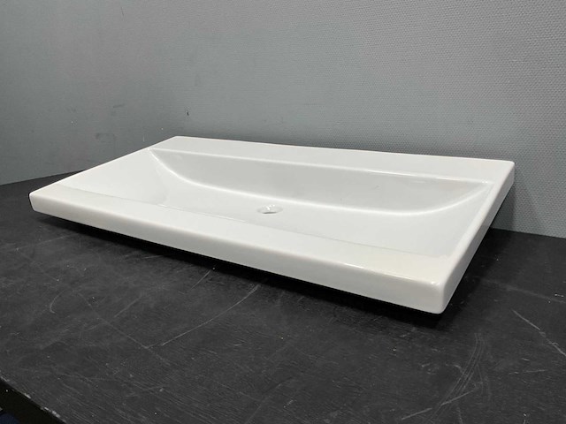 Primabad - wm1055 kxd012 - porselein wastafel 105 x 55 cm - afbeelding 2 van  4