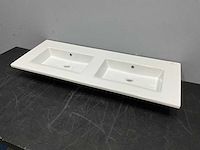 Primabad - wm1200 dzk0-112 - porselein wastafel 122 x 48 cm - afbeelding 2 van  5