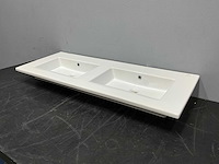Primabad - wm1200 dzk0-112 - porselein wastafel 122 x 48 cm - afbeelding 3 van  5