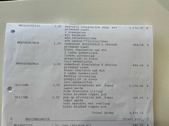 Primabad coast wastafelopstelling - afbeelding 6 van  6