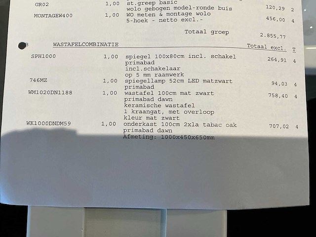 Primabad dawn wastafelopstelling - afbeelding 10 van  10