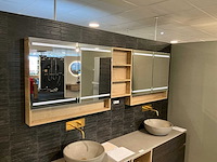 Primabad halifax oak led spiegelkast (2x) - afbeelding 2 van  6