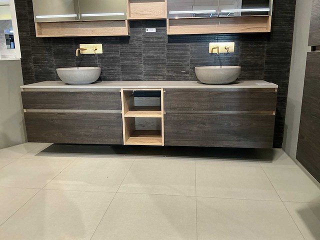 Primabad halifax oak wastafelopstelling - afbeelding 2 van  7