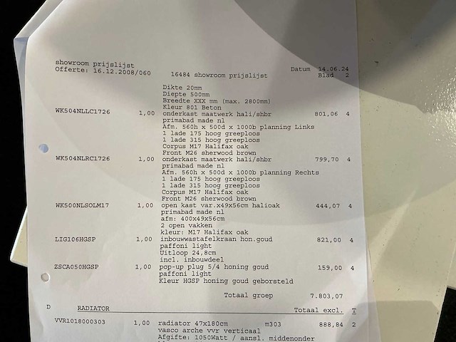 Primabad halifax oak wastafelopstelling - afbeelding 7 van  7