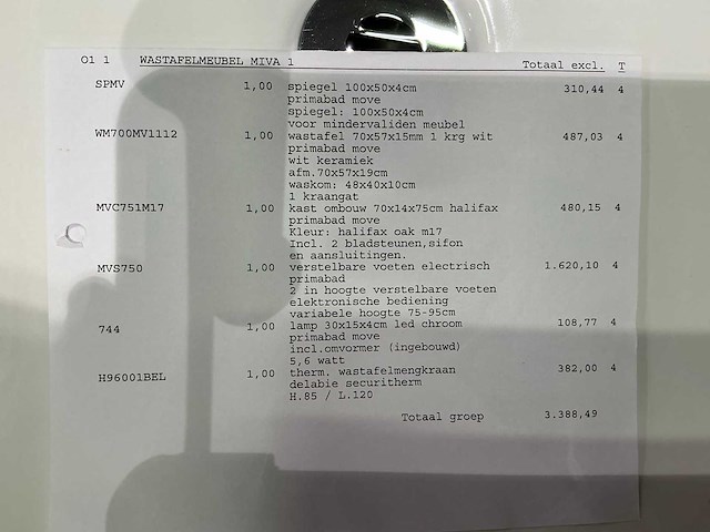 Primabad move mindervalide wastafelopstelling - afbeelding 2 van  10