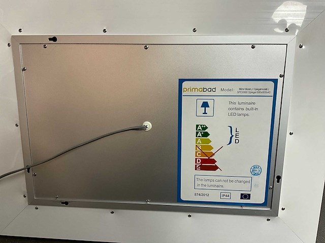 Primabad spex 600 spiegel 60 cm - afbeelding 4 van  4