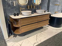 Primabad-villeroy&boch badmeubel met kranen en waskommen - afbeelding 3 van  10