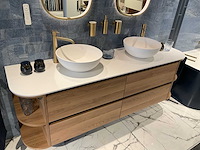 Primabad-villeroy&boch badmeubel met kranen en waskommen - afbeelding 8 van  10