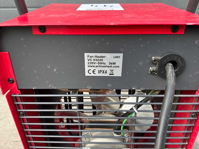 Primae heat elektrische kachel 230v 3kw - afbeelding 4 van  4