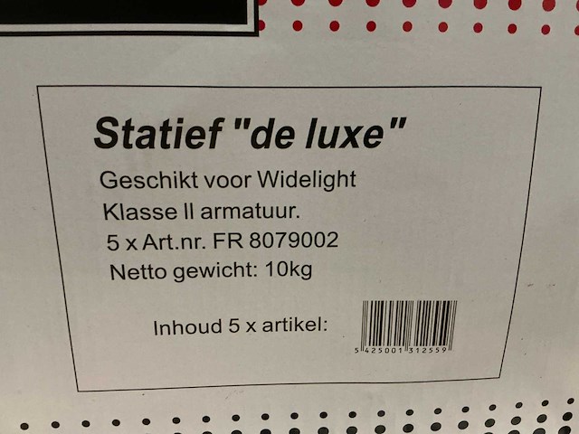 Primaelux fr 8079002 bouwlamp statief (90x) - afbeelding 2 van  2