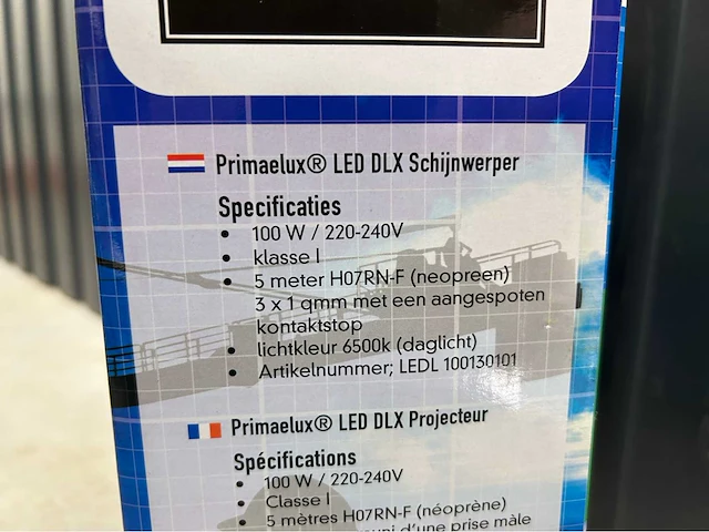 Primaelux led bouwlamp 100w 6500k (5x) - afbeelding 6 van  7
