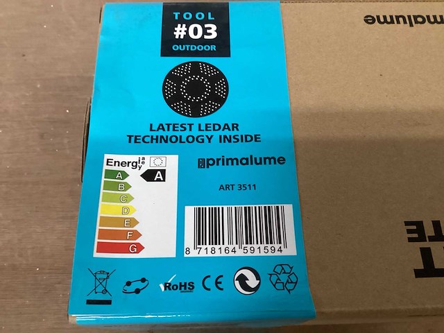 Primalume led wandlamp bully buiten, wit (48x) - afbeelding 4 van  4