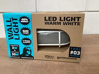 Primalume led wandlamp bully buiten, wit (48x) - afbeelding 1 van  4