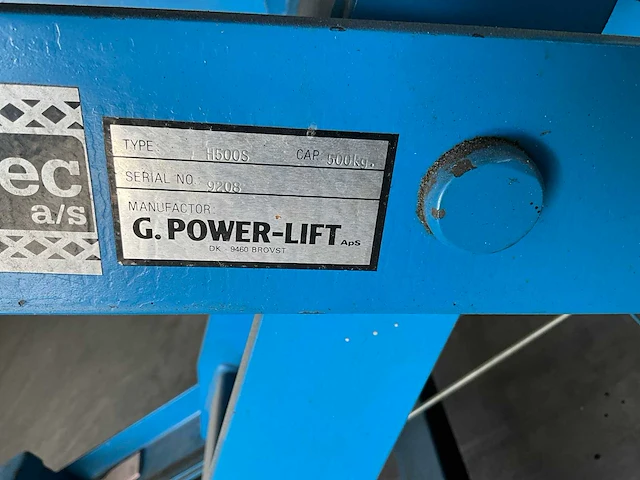 Primatec g powerlift heftafel - afbeelding 2 van  2