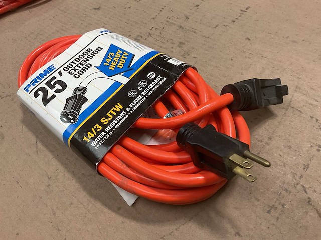Prime 14/3 sjtw extension cord (2x) - afbeelding 1 van  3