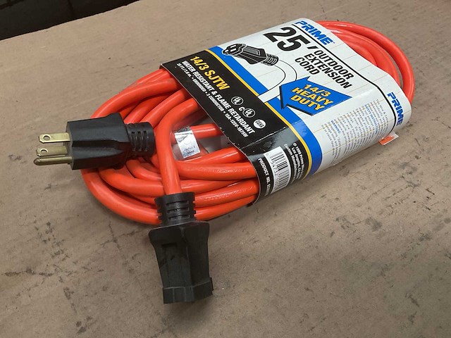 Prime 14/3 sjtw extension cord (2x) - afbeelding 2 van  3