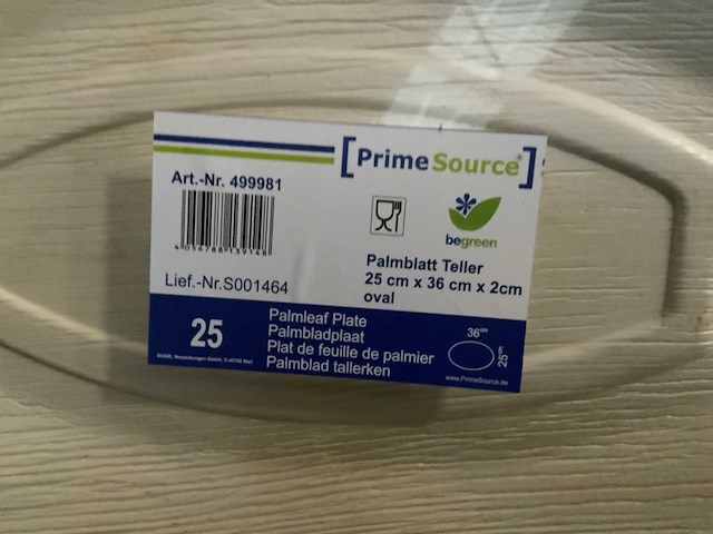 Prime source palmblad saladeschaal (5700x) - afbeelding 3 van  3