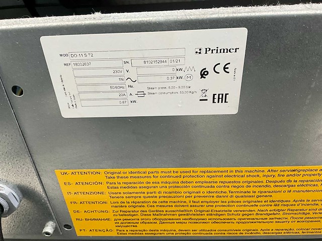 Primer do-11st2 industrieel wasdroger - afbeelding 3 van  3