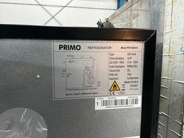 Primo dd1-05-4 minibar - afbeelding 3 van  3