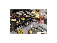Princess 162645 gourmetstel raclette 8 grill deluxe rvs - afbeelding 3 van  6