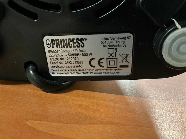 Princess compact deluxe blender - afbeelding 4 van  4
