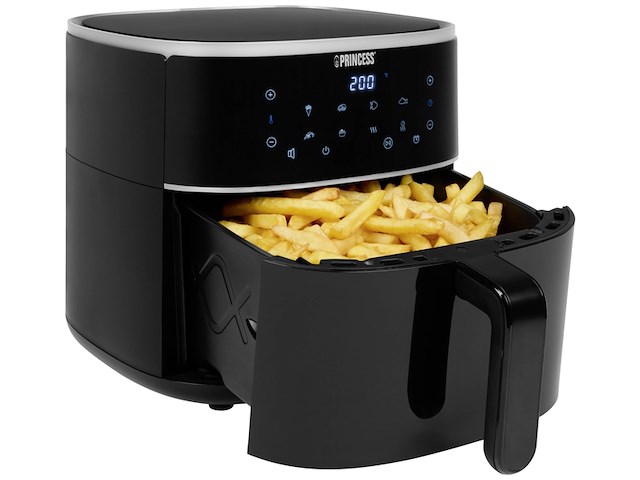 Princess digitale airfryer xl 182244 6 liter 8 automatische programma's zwart - afbeelding 1 van  6