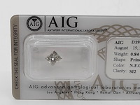 Princess geslepen diamant 0,84 karaats (si2) - afbeelding 2 van  8