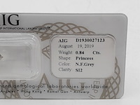 Princess geslepen diamant 0,84 karaats (si2) - afbeelding 3 van  8