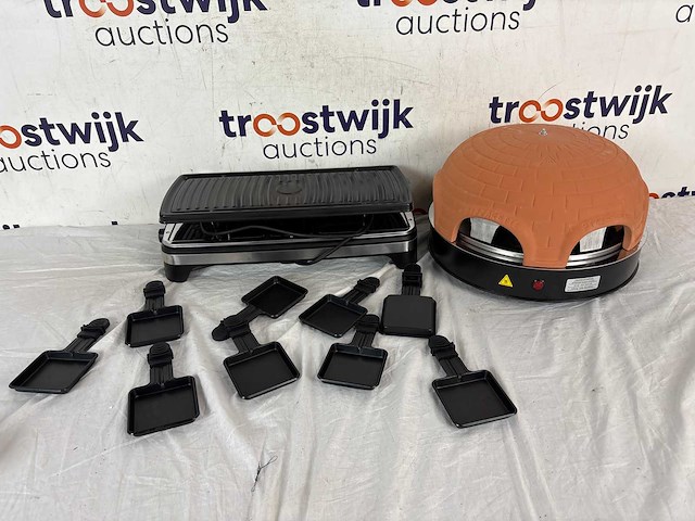 Princess gourmetstel xl 162650 - raclette 10 personen | emerio pizzarette origineel - 6 persoons pizza oven - afbeelding 1 van  1
