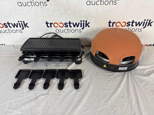 Princess gourmetstel xl 162650 – raclette grill | emerio pizzarette origineel – 6-persoons pizza-oven - afbeelding 1 van  1