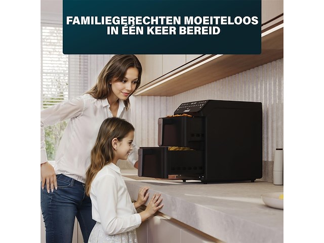 Princess heteluchtfriteuse 182278 3000w 11,2liter zwart - afbeelding 3 van  4