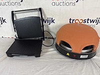 Princess panini grill 112415 – contactgrill groot 30x24cm 25 | emerio pizzarette origineel - 6 persoons pizza oven - afbeelding 1 van  1
