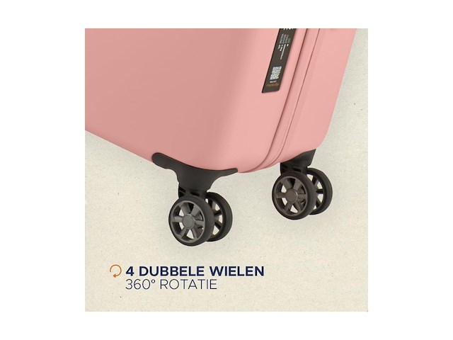 Princess traveller pt01 deluxe reiskoffer peony pink m 67cm - afbeelding 4 van  6