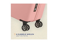 Princess traveller pt01 deluxe reiskoffer peony pink m 67cm - afbeelding 4 van  6