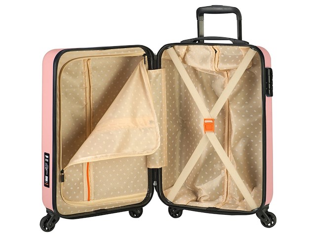 Princess traveller pt01 reiskoffer peony pink l 77cm - afbeelding 4 van  6