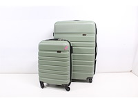 Princess traveller singapore kofferset 2-delig abs 34l 84l sage