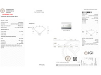 Prinses geslepen diamant 1.02 carat gecertificeerd - afbeelding 3 van  4
