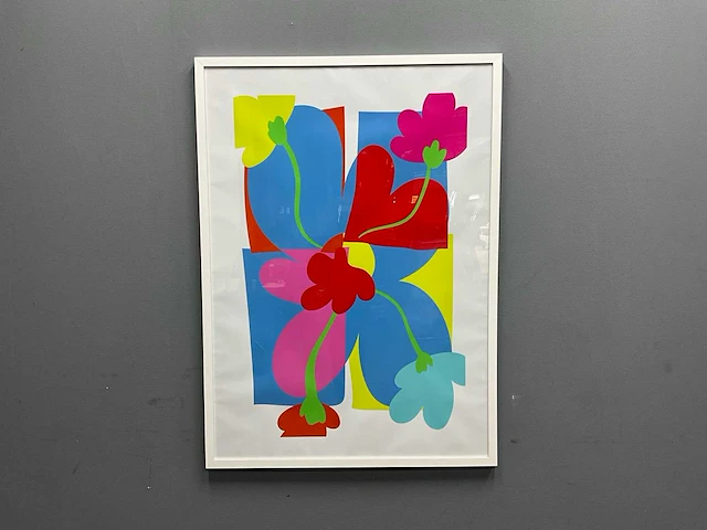 Print in lijst "flowers" - afbeelding 1 van  6