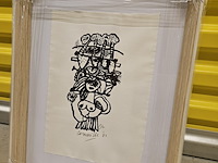 Print op geschept papier, corneille, 1983 - afbeelding 1 van  3