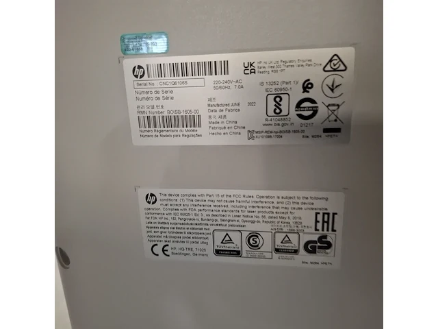 Printer, hp, mfp e87650 - afbeelding 2 van  10