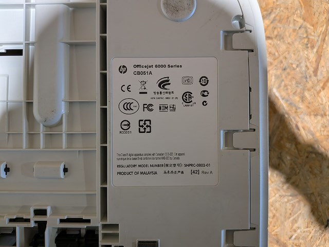Printer, hp, officejet 6000 series, (cb051a) - afbeelding 2 van  11