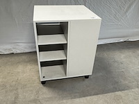 Printerkast, grijs, verrijdbaar - afbeelding 1 van  4