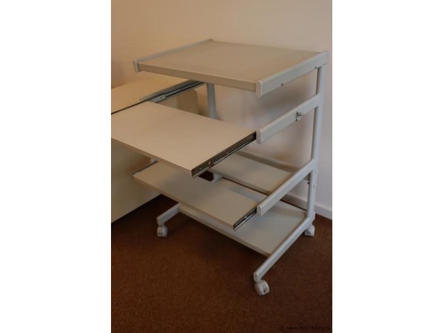 Printertafel met uitschuifbare legplanken - afbeelding 4 van  5